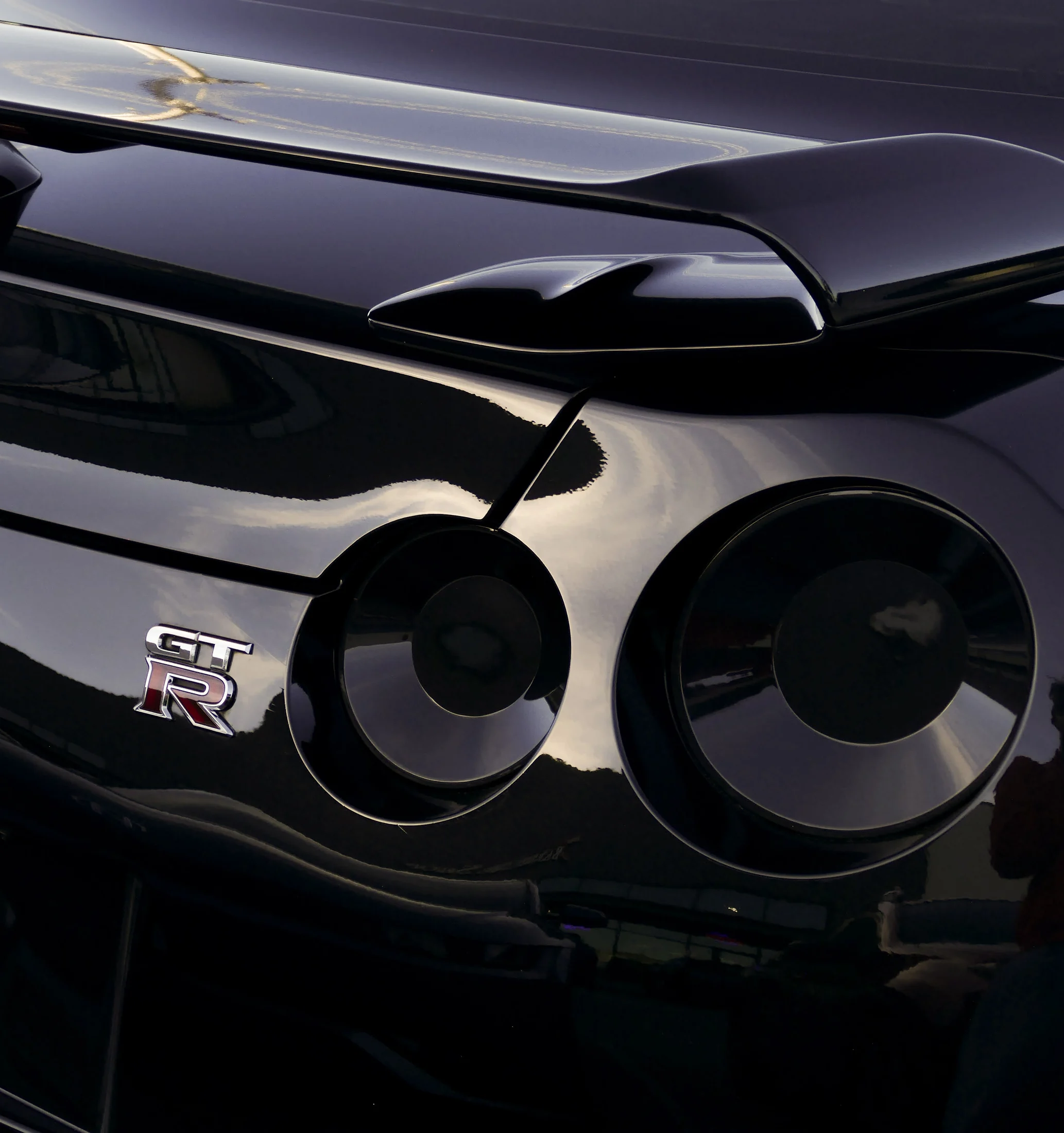 Nissan GT-R taillight and badge